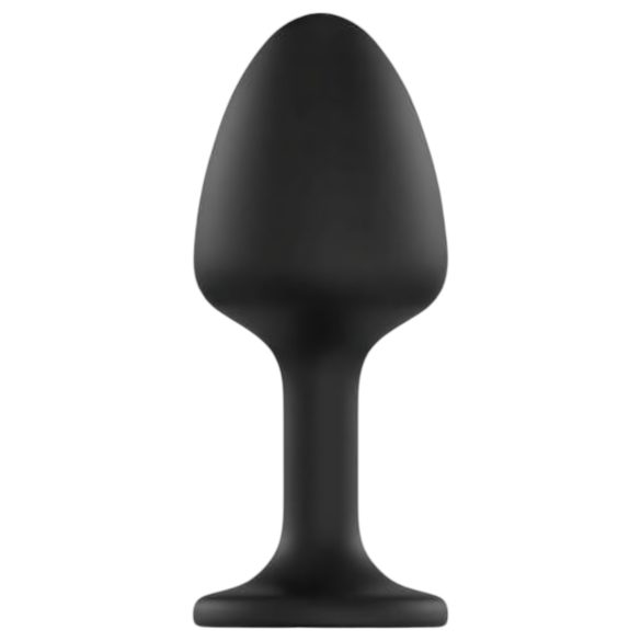 Dorcel Geisha Diamond XL - Sort anal plug med hvid sten