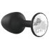 Dorcel Geisha Diamond XL - Sort anal plug med hvid sten