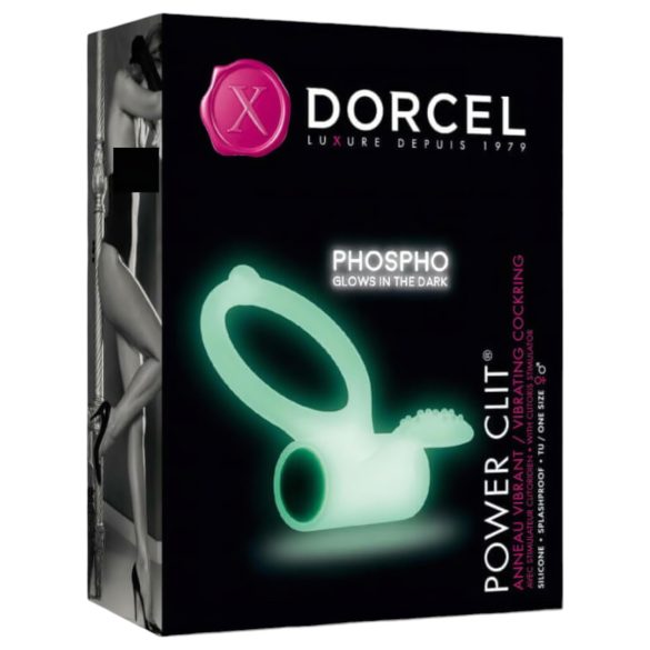 Dorcel - Selvlysende vibrerende penisring (hvid)