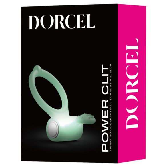 Dorcel - penisring med vibration - selvlysende - hvid