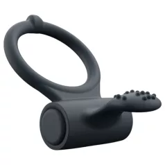   Dorcel Power Clit Plus - genopladelig, vibrerende penisring (sort)