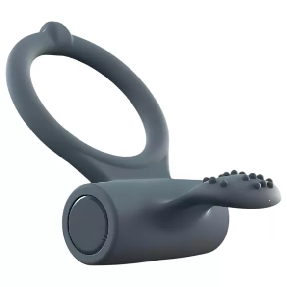 Dorcel Power Clit Plus - genopladelig, vibrerende penisring (sort)