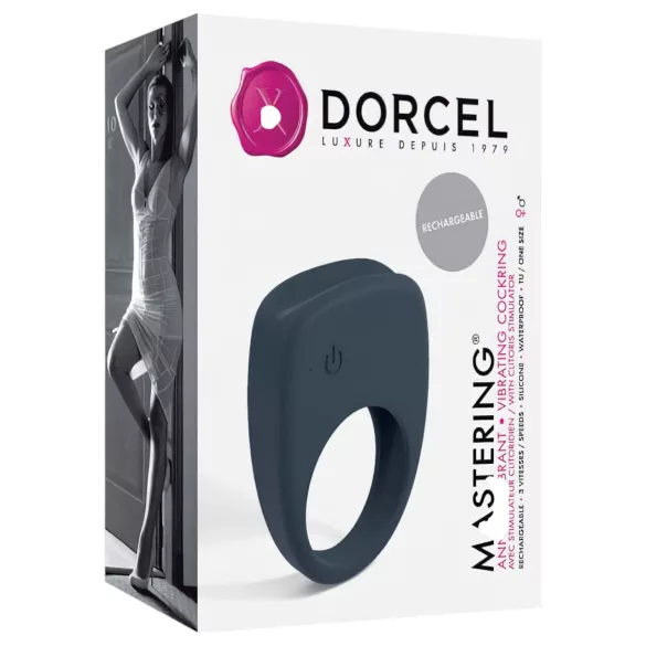 Dorcel Mastering - genopladelig, vibrerende penisring (grå)