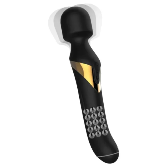 Dorcel - 2i1 vibrator og wand massager - sort