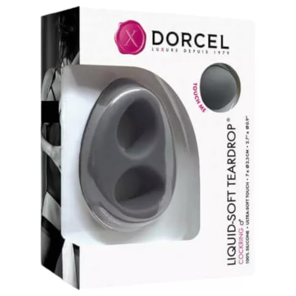 Dorcel - penisring - blød fleksibel silikone - grå