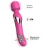 Dorcel Dual Orgasms - genopladelig 2-i-1 massagevibrator (pink)