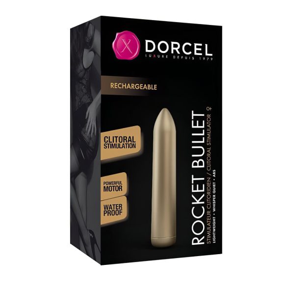 Dorcel Rocket Bullet - genopladelig stavvibrator (guld)