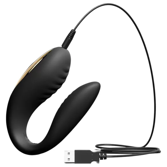 Dorcel - parvibrator med fjernbetjening - genopladelig - sort