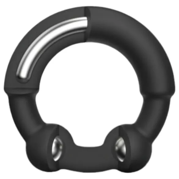 Dorcel Stronger Ring - penisring med metalindsats - sort