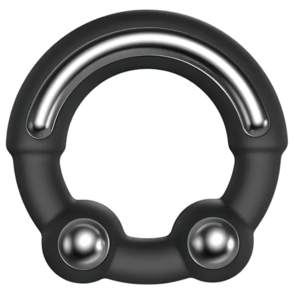 Dorcel Stronger Ring - penisring med metalindsats - sort