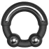 Dorcel Stronger Ring - penisring med metalindsats - sort