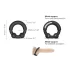 Dorcel Stronger Ring - penisring med metalindsats - sort