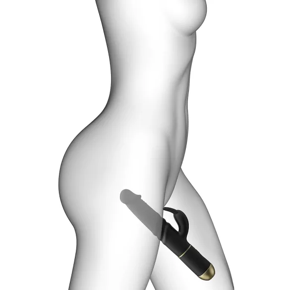 Dorcel - rabbitvibrator med stødfunktion og klitorisarm - sort