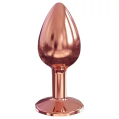   Dorcel Diamond Plug S - analplug i aluminium - lille (rosaguld)
