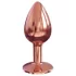 Dorcel Diamond Plug S - analpløg i aluminium - lille (rosaguldfarvet)