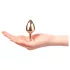 Dorcel Diamond Plug S - analpløg i aluminium - lille (rosaguldfarvet)