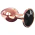 Dorcel Diamond Plug S - analpløg i aluminium - lille (rosaguldfarvet)