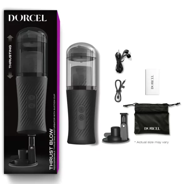 Dorcel - automatisk masturbator med thrust-funktion - genopladelig - sort