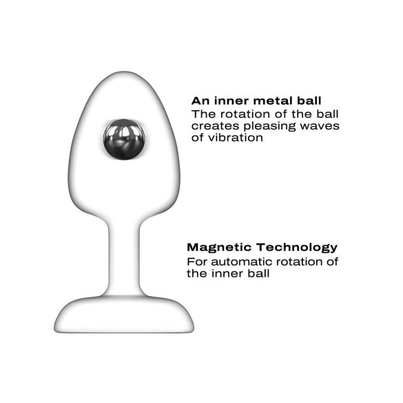 Dorcel - kugle, fjernbetjent anal vibrator M - (sort)