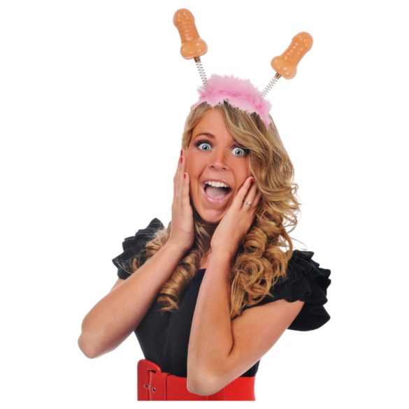 Penishovedband - hovedbånd med dildo - pink/nude