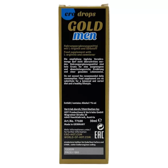 HOT ero Gold Men Spanish Fly - lystfremmende dråber til mænd (30 ml)