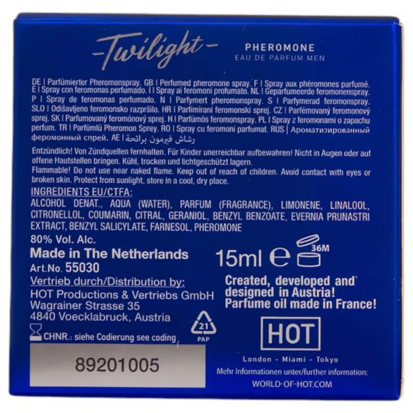 HOT Twilight - feromonparfume til mænd - duft - 15ml