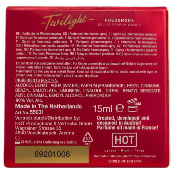 HOT Twilight - feromonparfume til kvinder - duftende - 15ml