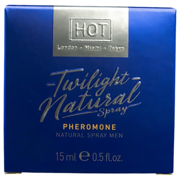 HOT Twilight Natural - feromonparfume til mænd - duftfri - 15ml