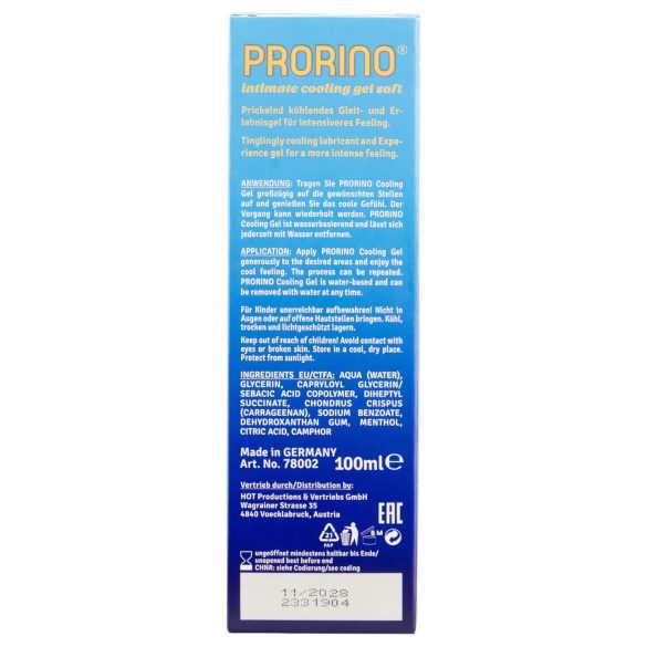 HOT Prorino - intim creme til mænd - kølende effekt - 100ml