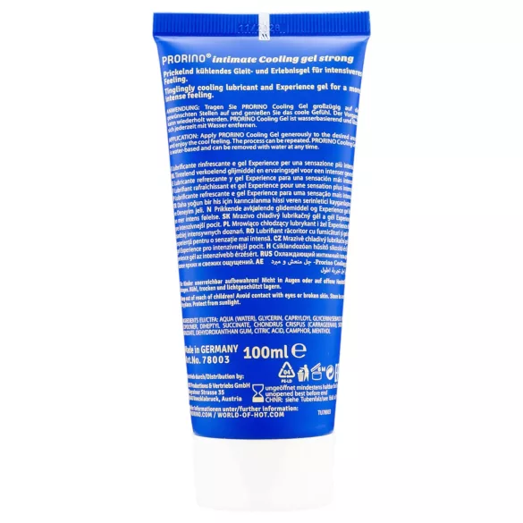 HOT Prorino - intim creme til mænd - stærk kølende effekt - 100ml
