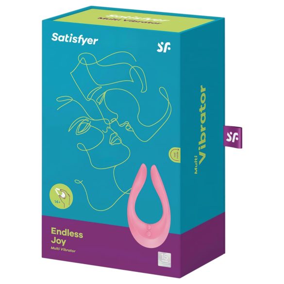 Satisfyer - parvibrator med genopladeligt batteri - pink