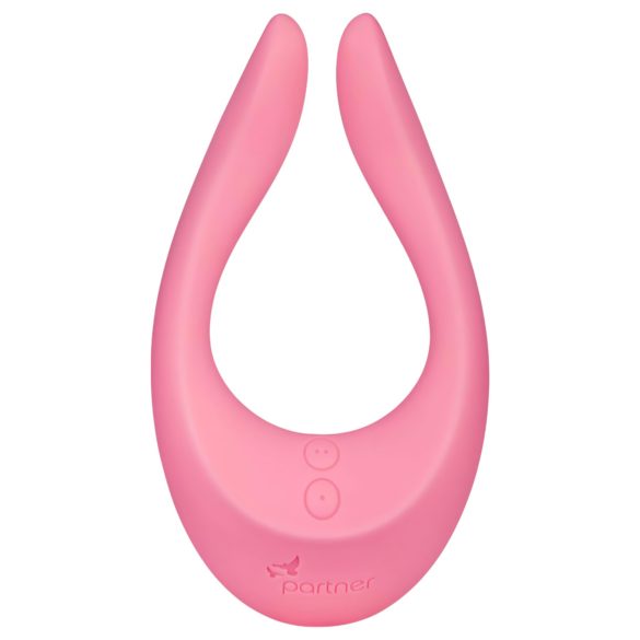 Satisfyer - parvibrator med genopladeligt batteri - pink