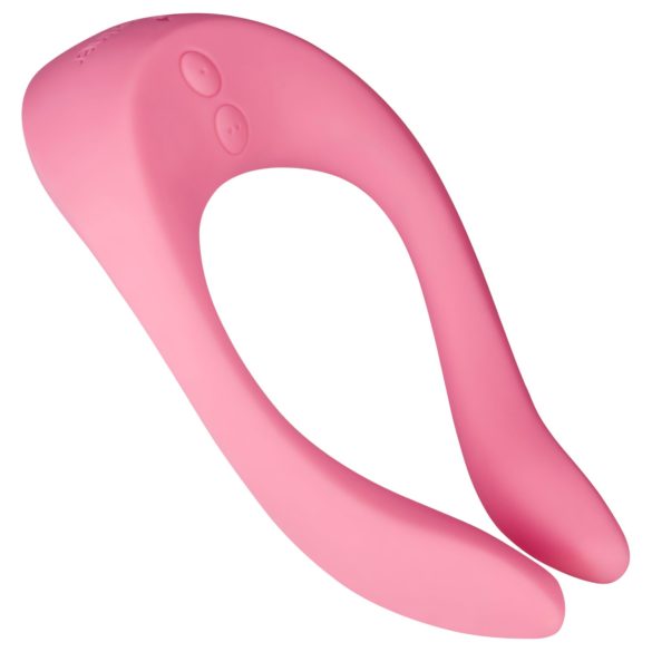 Satisfyer - parvibrator med genopladeligt batteri - pink