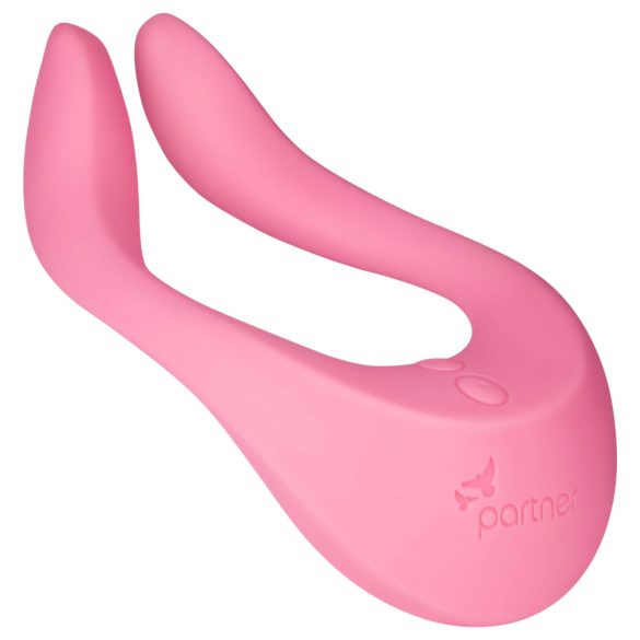 Satisfyer - parvibrator med genopladeligt batteri - pink