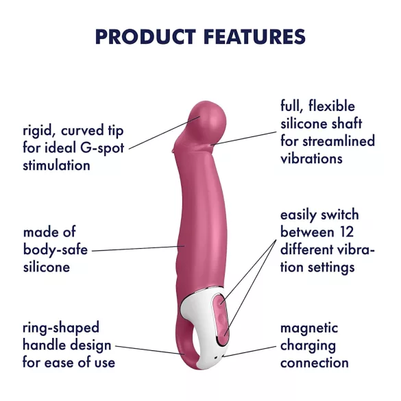 Satisfyer Petting Hippo - vibrator med genopladeligt batteri - vandtæt - pink