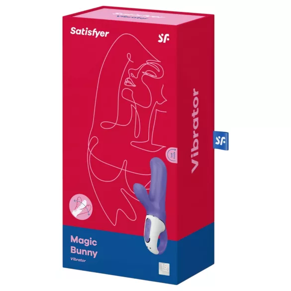 Satisfyer Magic Bunny - klitorisvibrator med arm - vandtæt - blå