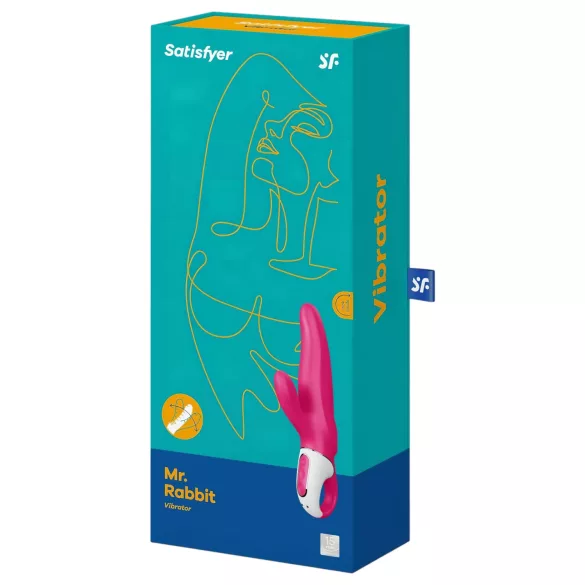 Satisfyer Mr. Rabbit - vandtæt vibrator med klitorisstimulator (pink)
