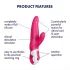 Satisfyer Mr. Rabbit - vandtæt vibrator med klitorisstimulator (pink)