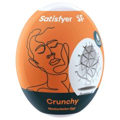   Satisfyer Egg Crunchy - masturbatoræg - tekstureret inderside - 1 stk