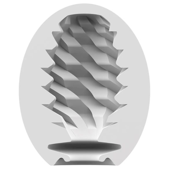 Satisfyer Egg Fierce - æg masturbator - engangsbrug - gennemsigtig