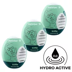 Satisfyer Egg Riffle - æg onanator sæt - 3 stk