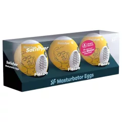 Satisfyer Egg Fierce - æg onanator sæt - 3 stk
