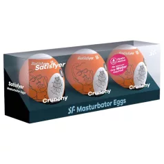 Satisfyer Egg Crunchy - masturbatoræg sæt - 3 stk
