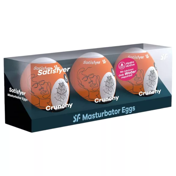 Satisfyer Egg Crunchy - masturbatoræg sæt - 3 stk
