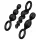Satisfyer - analplug sæt - 3 stk - sort