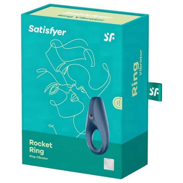 Satisfyer Rocket Ring - vandtæt, vibrerende penisring (blå)