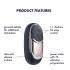 Satisfyer - klitorisvibrator med genopladeligt batteri - sort
