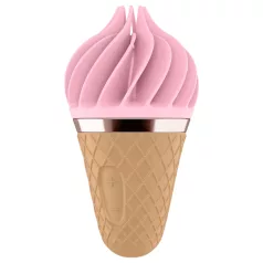   Satisfyer Sweet Treat - klitorisvibrator med rotation - genopladelig - pink/brun