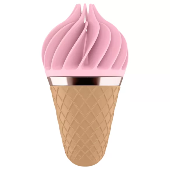 Satisfyer Sweet Treat - klitorisvibrator med rotation - genopladelig - pink/brun