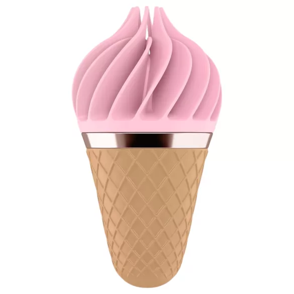 Satisfyer Sweet Treat - klitorisvibrator med rotation - genopladelig - pink/brun